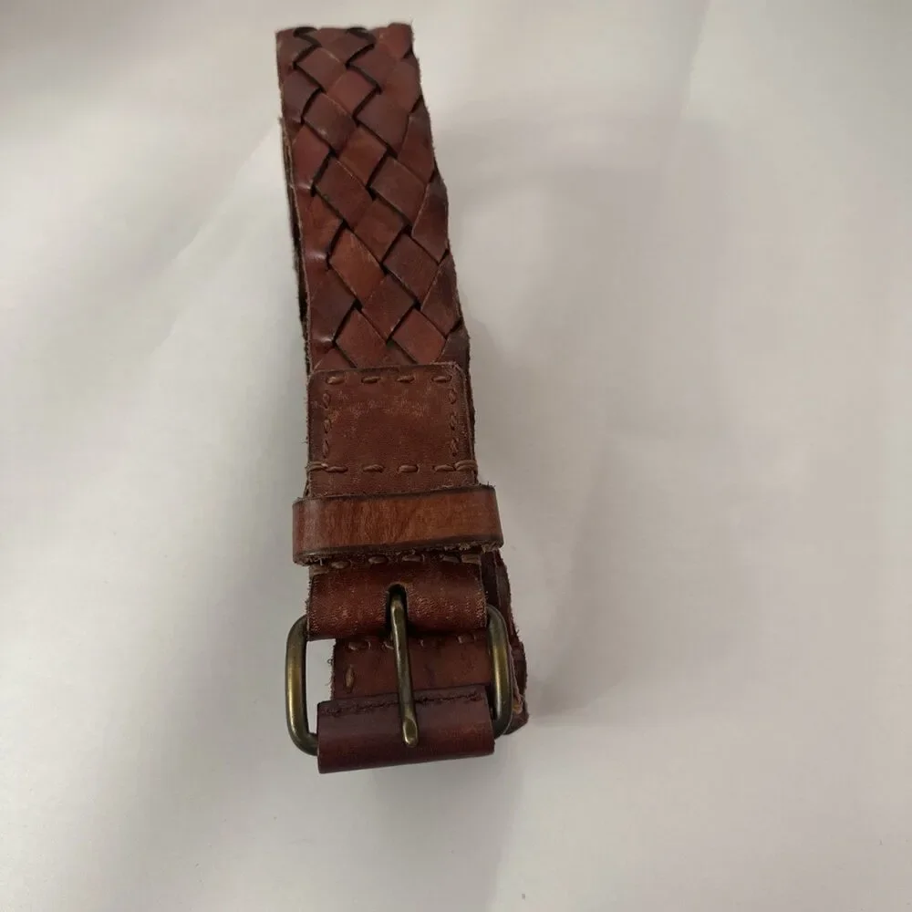 American Eagle Outfitters Braided Belt Genuine Leather Size Small NWT